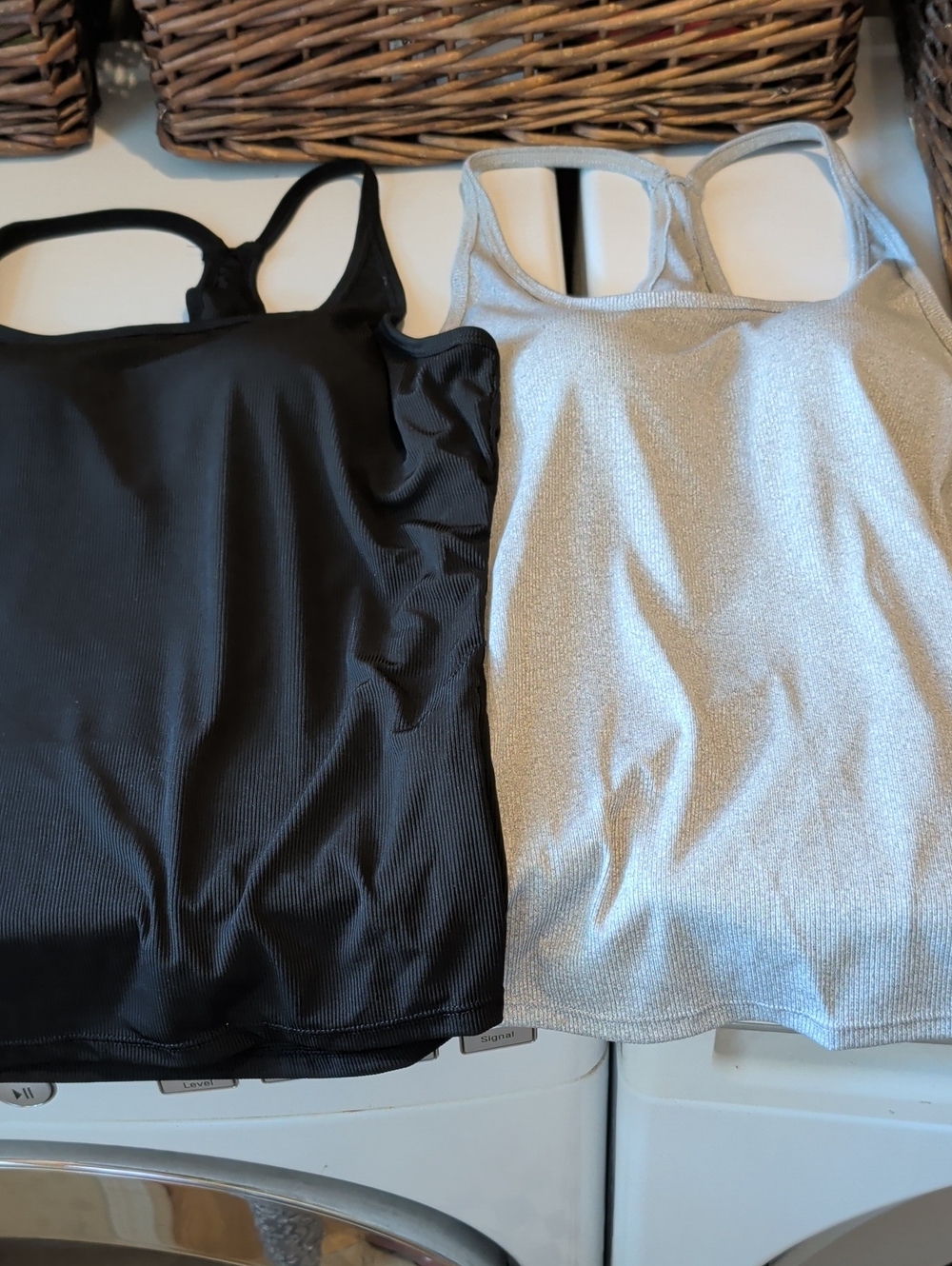 Women’s Racerback Tank Top - Black and Silver